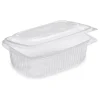 300 Barquettes Micro-ondables 1000 ml à Couvercle Attenant (185 x 135 x H. 84 mm) en PP Pratiques et Résistantes - D-Work