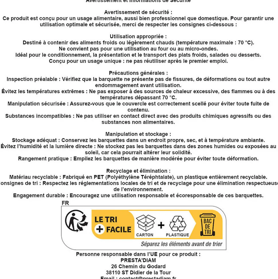 50 Barquettes Ronde 750 ml Alimentaire PET avec Couvercle Attaché - Transparente, Usage Froid, Diamètre172 x H94 mm - D-