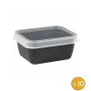10 boites alimentaires plastique professionnelle 400 ml