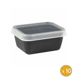 10 boites alimentaires plastique professionnelle 400 ml