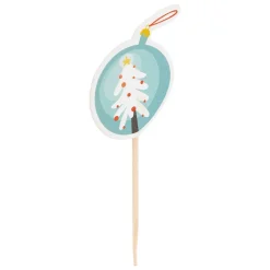 50 caissettes cupcakes 25 piques Noël - Multicolore- 5five