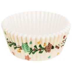 50 caissettes cupcakes 25 piques Noël - Multicolore- 5five