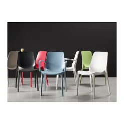 2 chaises design Ginevra pour intérieur ou extérieur - Scab