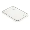 50 Couvercles Transparent pour Barquettes 2 compartiments 705, 840 ml Pratiques et Résistants en PP - D-Work