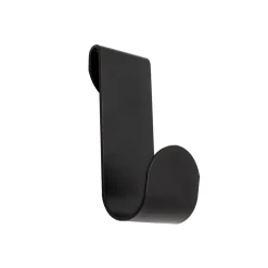 4 crochets muraux pour crédence de cuisine en métal coloris noir