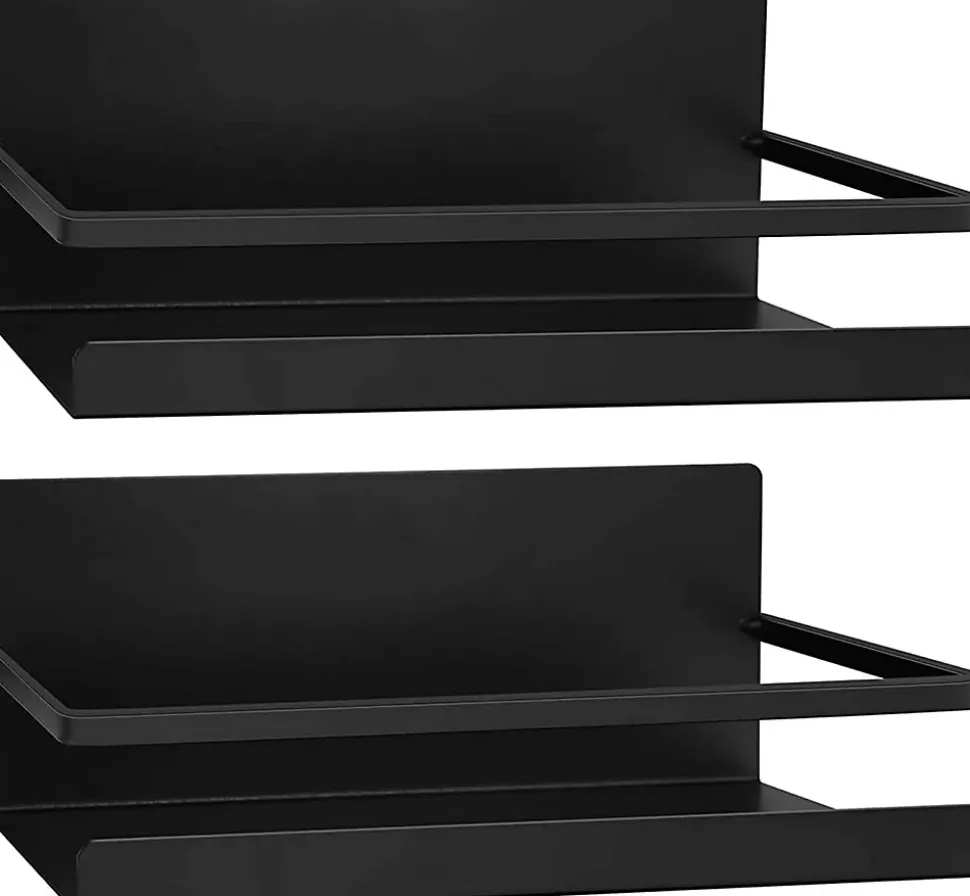 2 Etagere Epice Magnetique Frigo Sans Percage noir