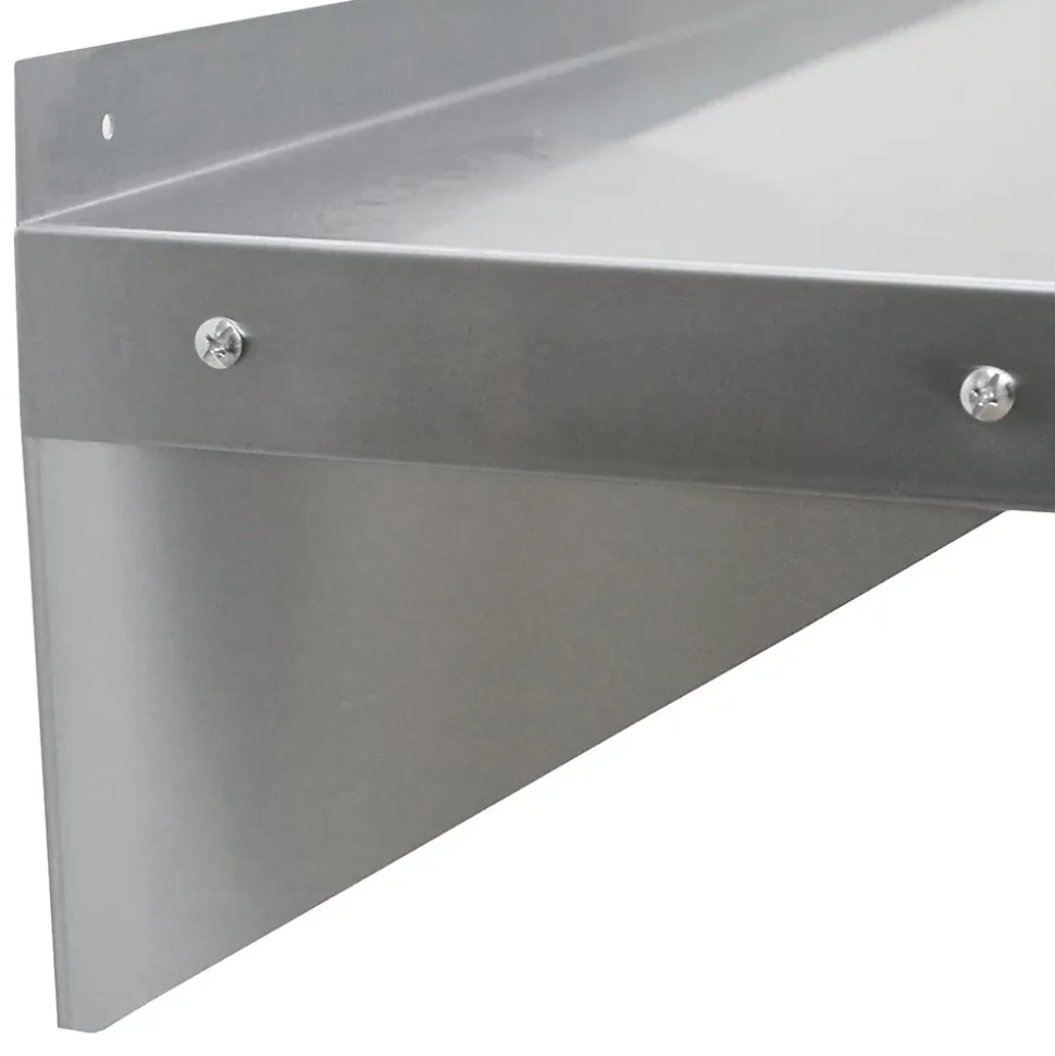 2 Etagères Murales en Inox KuKoo de 140cm x 30cm