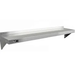 2 Etagères Murales en Inox KuKoo de 150cm x 30cm