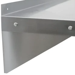 2 Etagères Murales en Inox KuKoo de 150cm x 30cm