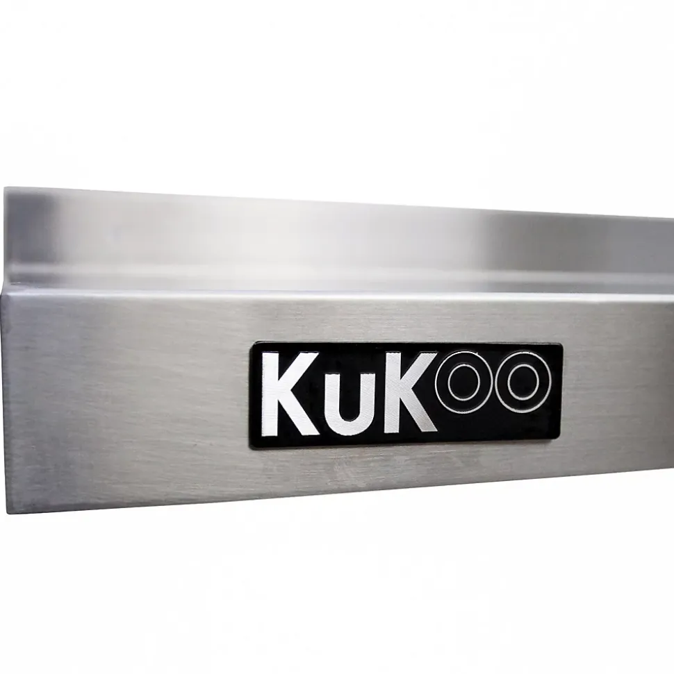 2 Etagères Murales en Inox KuKoo de 150cm x 30cm