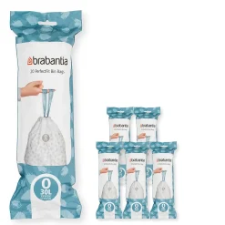 6 lot de 20 sacs poubelles avec poignée Brabantia PerfectFit 30 L