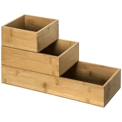 3 organiseurs empilables Bambou - 5Five
