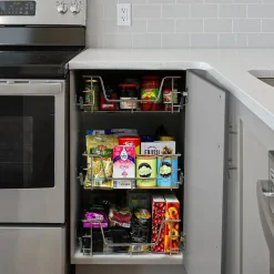 2 Paniers Coulissants KuKoo Pour Placard de Cuisine de 30 cm