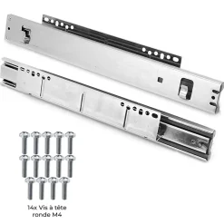 2 Paniers Coulissants KuKoo Pour Placard de Cuisine de 30 cm