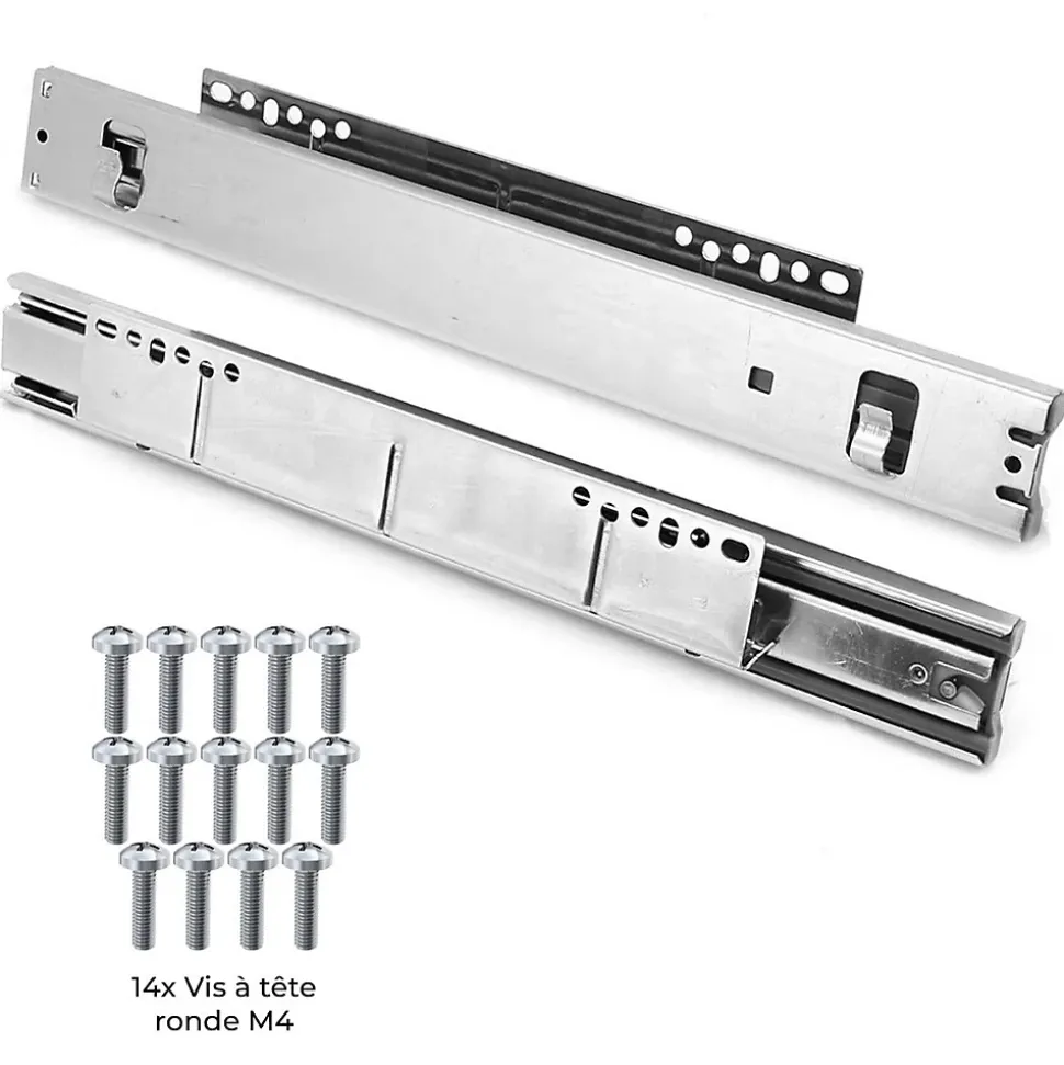 2 Paniers Coulissants KuKoo Pour Placard de Cuisine de 30 cm