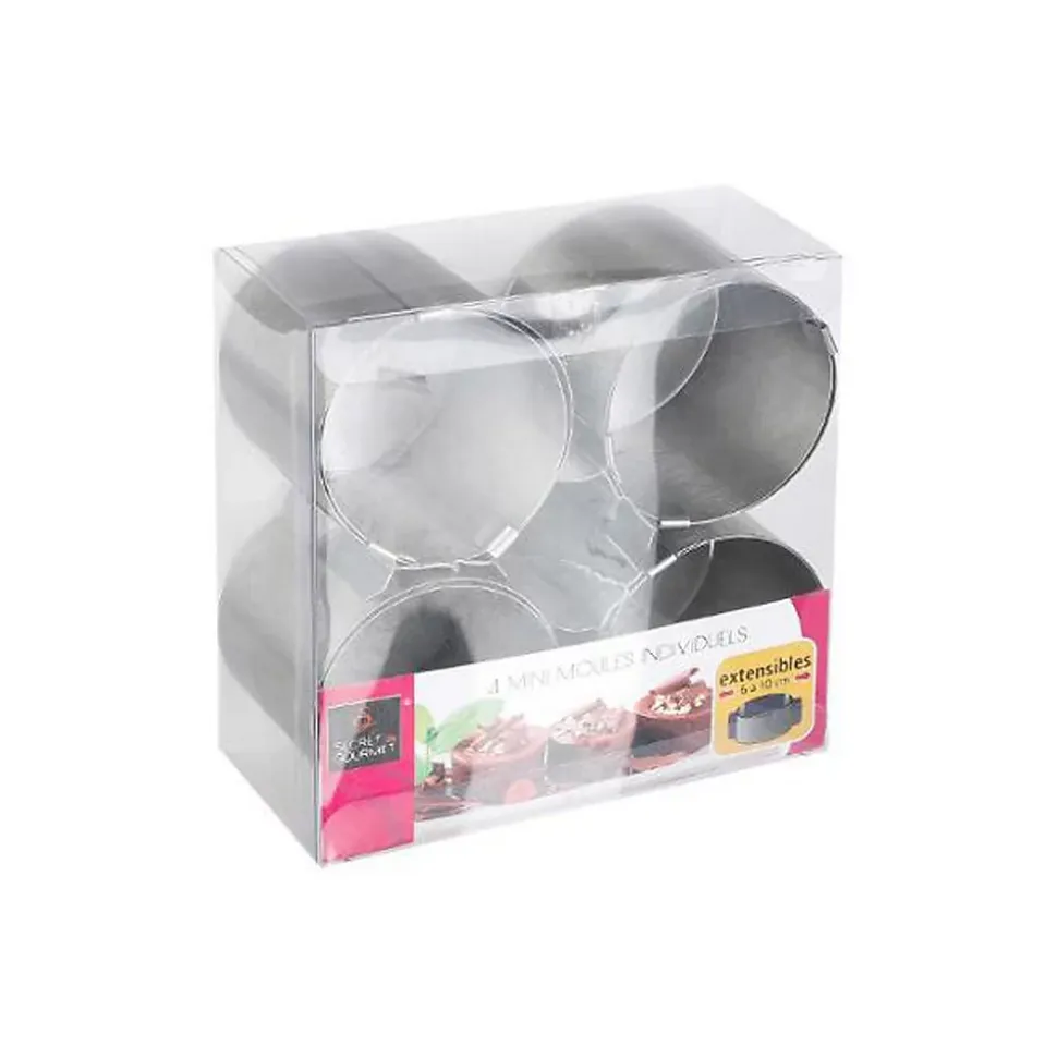 4 petits moules extensibles Inox - 5Five