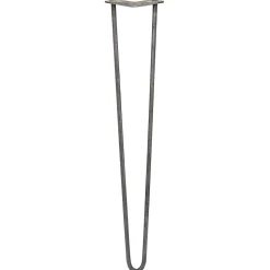 4 Pieds de Table en Epingle à Cheveux - 71cm - 2 Tiges - 12mm