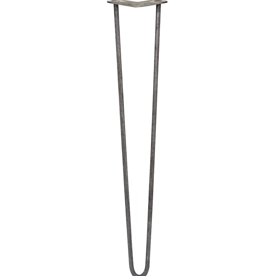4 Pieds de Table en Epingle à Cheveux - 71cm - 2 Tiges - 12mm