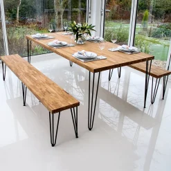 4 Pieds de Table en Epingle à Cheveux - 40,6cm - 2 Tiges - 10mm