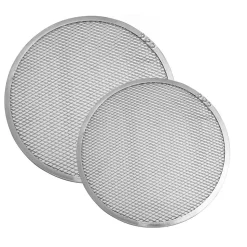 2 Plaques à pizza perforées en alu pour cuisson au four 30 et 33 cm FM Professional