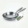 2 poêles 24 cm et 28 cm inox 18/10 Triply Fackelmann Vita3