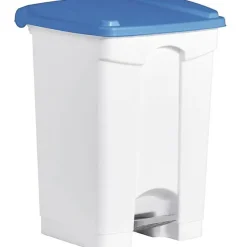 3 Poubelles à tri à pédale 45 litres pour Sac 120 litres - Bleu
