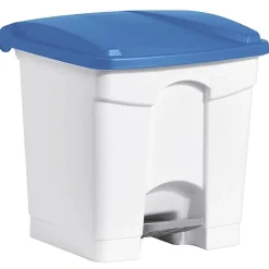 3 Poubelles à tri à pédale pour Sac 120 litres - Bleu