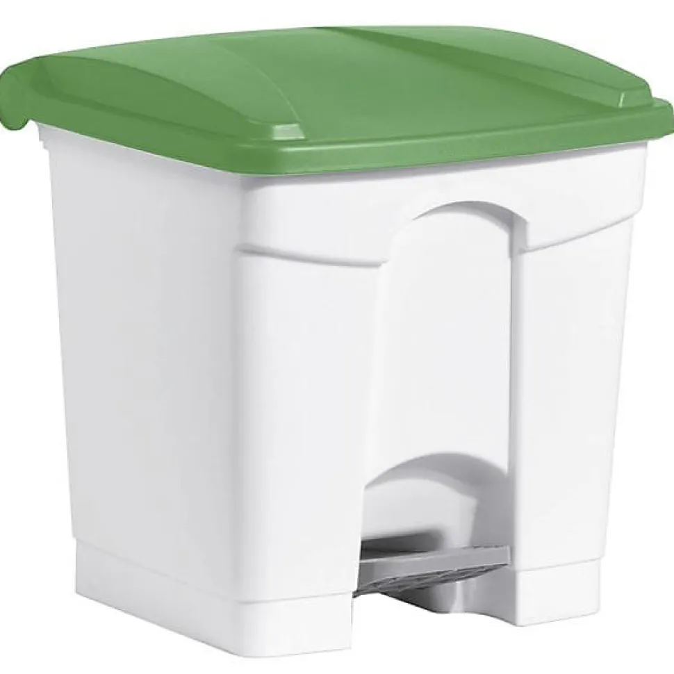 3 Poubelles à tri à pédale pour Sac 120 litres - Vert