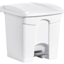 3 Poubelles à tri à pédale pour Sac 120 litres - Blanc
