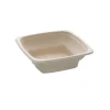 300 Saladiers Carrés Pyramidal 750 ml (18 x 18 x H. 5 cm) en Pulpe de Canne Usage Alimentaire - D-Work