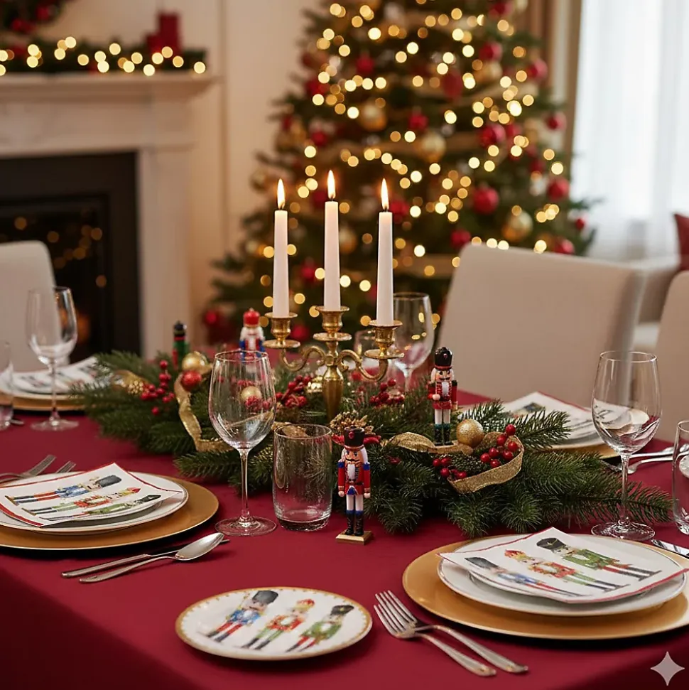 20 serviettes en papier 33 x 33 cm Casse noisette