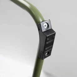 2 tabourets de bar en tissu vert kaki, Deko & Co