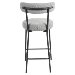 2 tabourets de bar gris boucle Areni