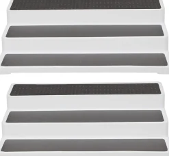 2 étagère à épices 3 niveaux blanc