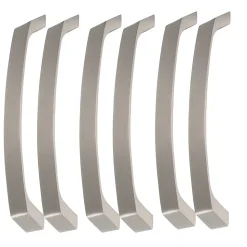 6 Un. poignées de meuble en 192MM inox mat cuisine porte tiroir armoire