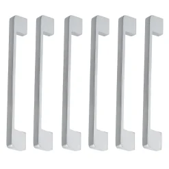 6 Un. poignées de meuble en 192MM chromé mat cuisine tiroir armoire