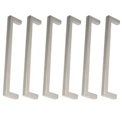 6 Un. poignées de meuble en 128MM inox mat cuisine tiroir armoire