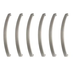 6 Un. poignées de meuble en acier inox mat pour armoire cuisine et - entraxe 96MM