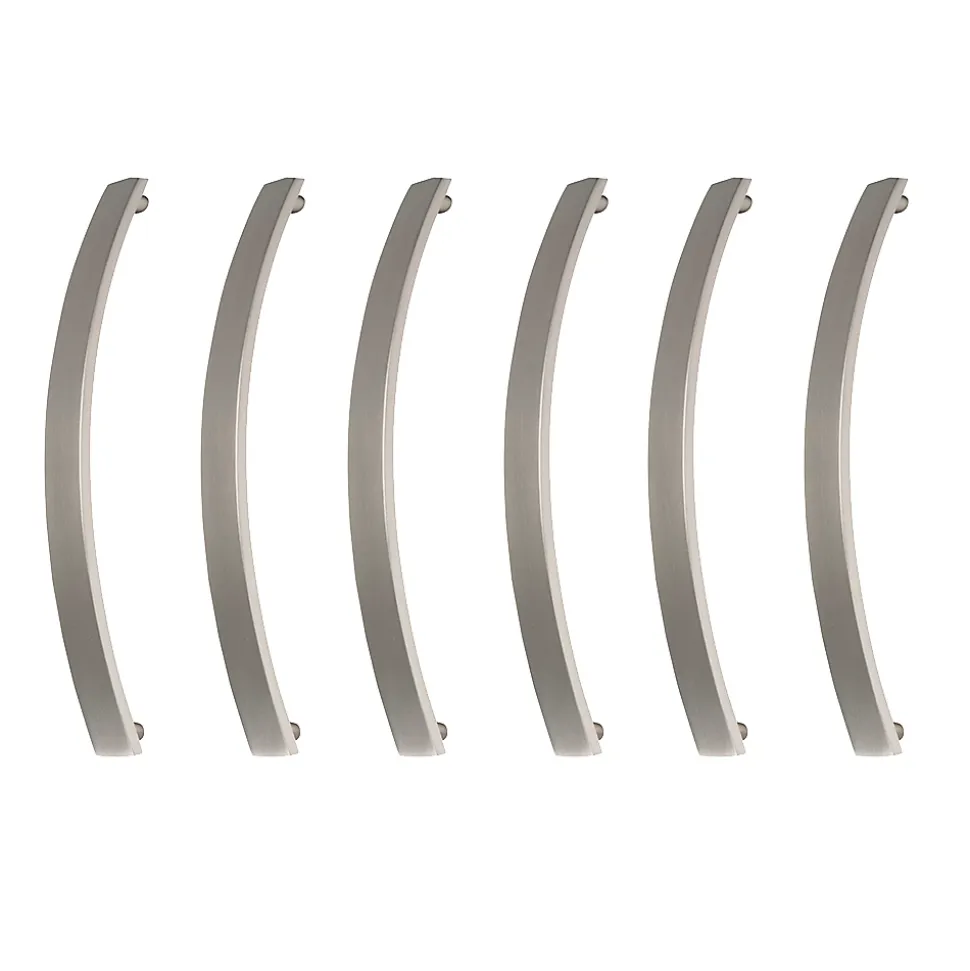 6 Un. poignées de meuble en acier inox mat pour armoire cuisine et - entraxe 96MM