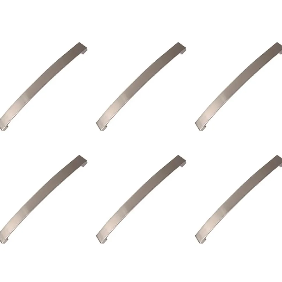 4 Un. poignées de meuble en nickel brossé de - entraxe 224MM