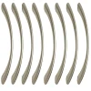 8 Un. poignées de meuble en zamak nickel mat pour tous les types s et armoire - entraxe 128MM