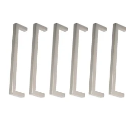 6 Un. poignées de meuble en 96MM acier inox mat cuisine tiroir armoire