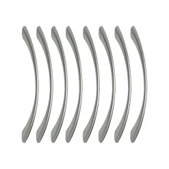 8 Un. poignées de meuble en zamak chromé mat pour tous les types et armoire - entraxe 96MM