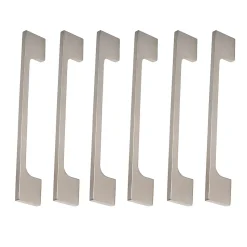 6 Un. poignées de meuble en 160MM inox mat cuisine tiroir armoire