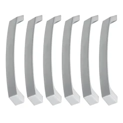 6 Un. poignées de meuble en 160MM chromé mat cuisine porte tiroir armoire