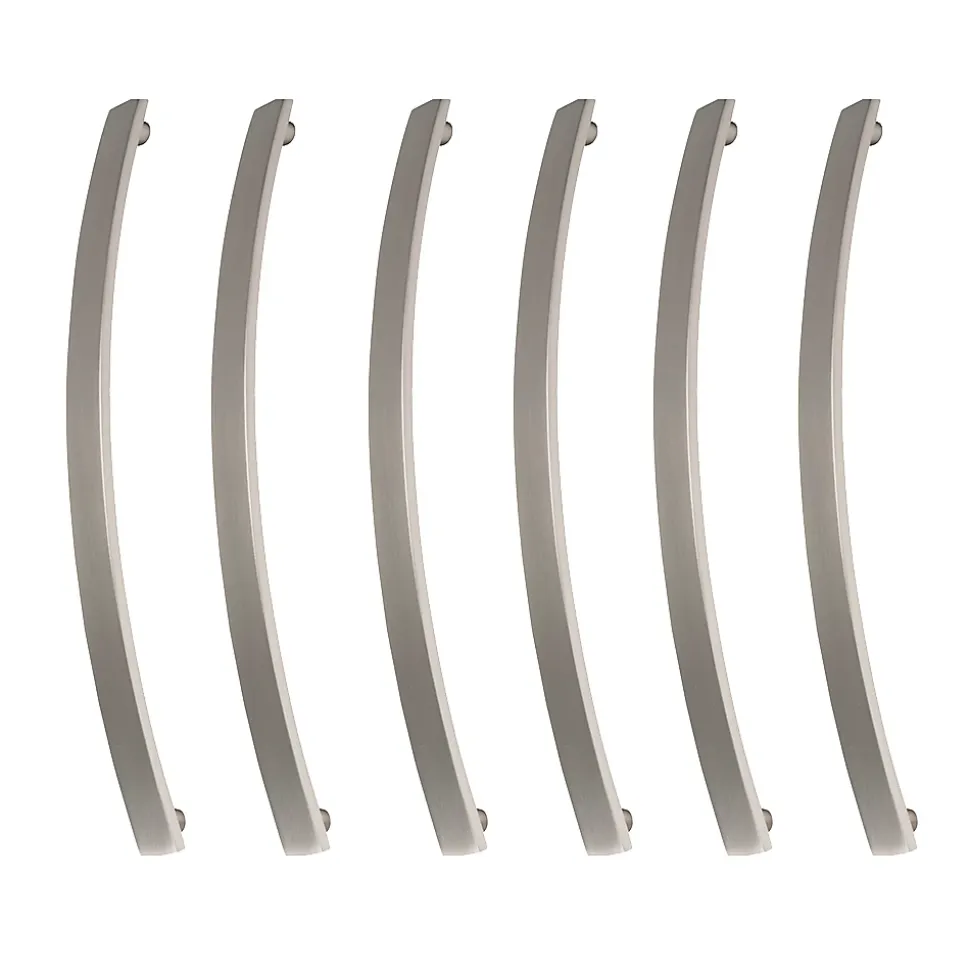 6 Un. poignées de meuble en acier inox mat de cuisine tiroir armoire - entraxe 192MM