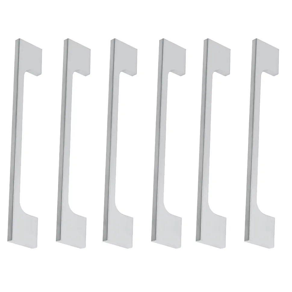 6 Un. poignées de meuble en 160MM chromé mat cuisine tiroir armoire