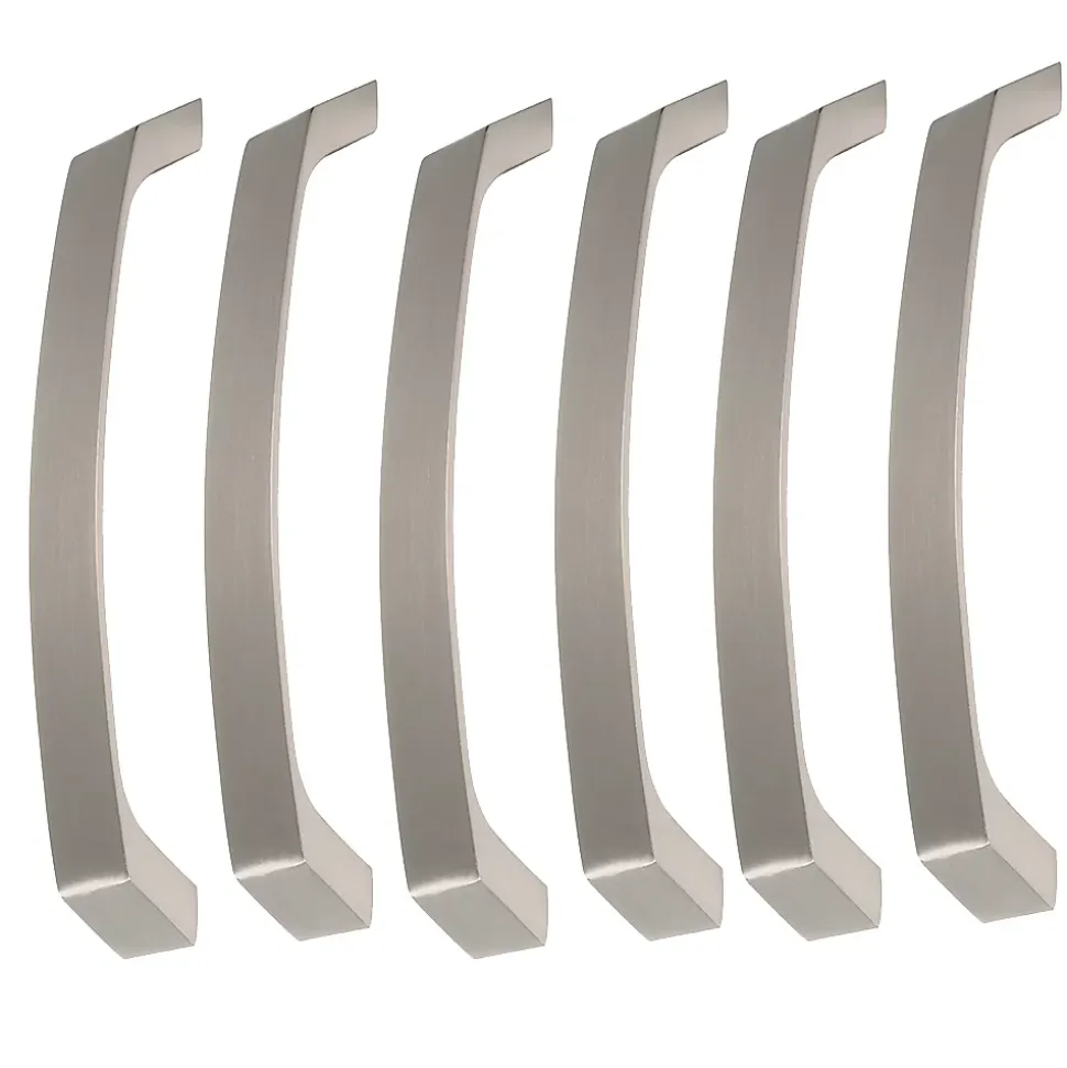 6 Un. poignées de meuble en 160MM inox mat cuisine porte tiroir armoire