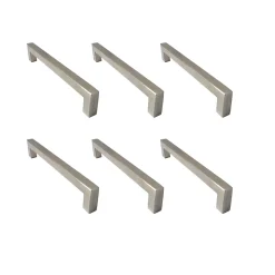 4 Un. poignées de meuble en acier inoxydable qualité AISI-304 cuisine salle de bain- entraxe 256MM