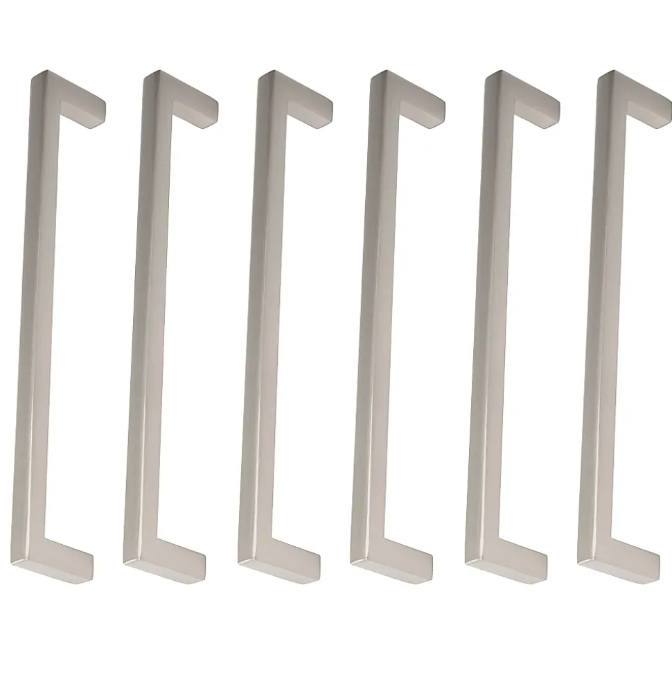 6 Un. poignées de meuble en acier inox mat cuisine tiroir armoire - entraxe 192MM